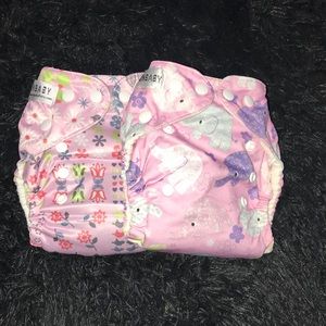 Two cloth diapers